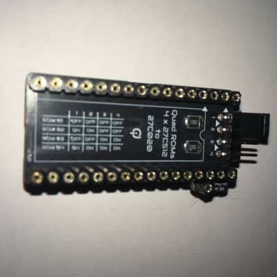 Switcher Adapter QuadROM (4 banks) 4x 27C512 DIP 28-pin to 1x 27C020 DIP 32-pin