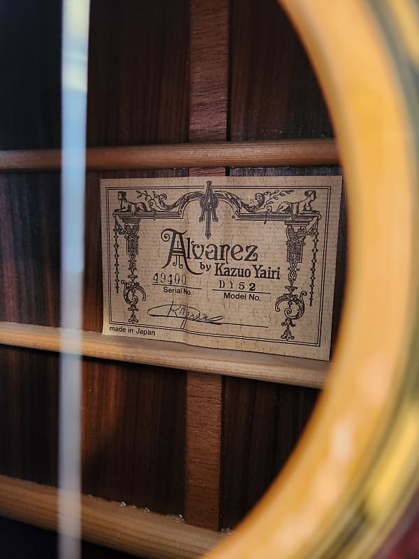 Alvarez Yairi DY52 1995 "Canyon Creek" Excellent Condition Reverb