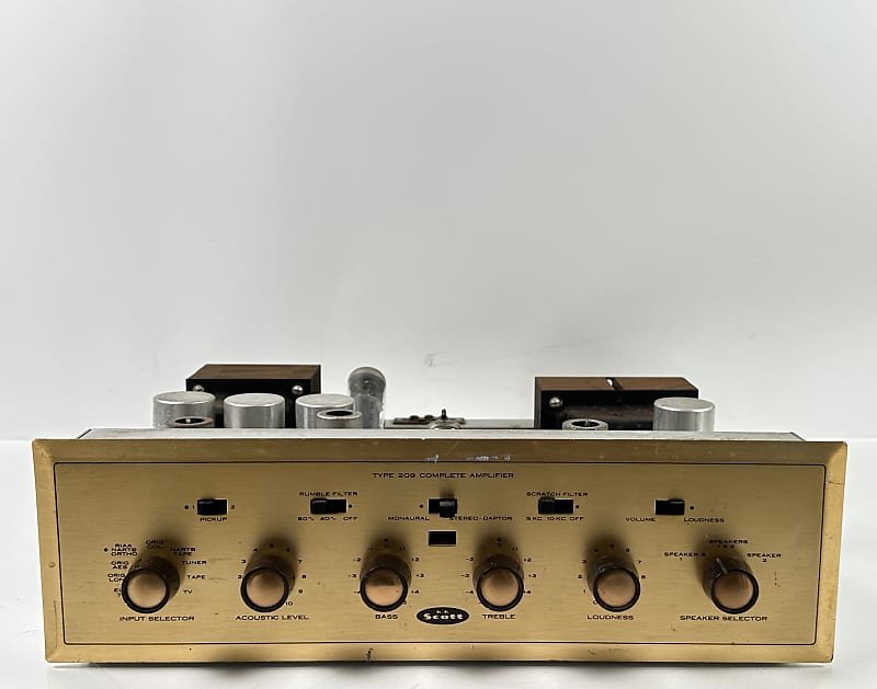 Vintage HH Scott Type 209 Integrated Tube Amplifier  			