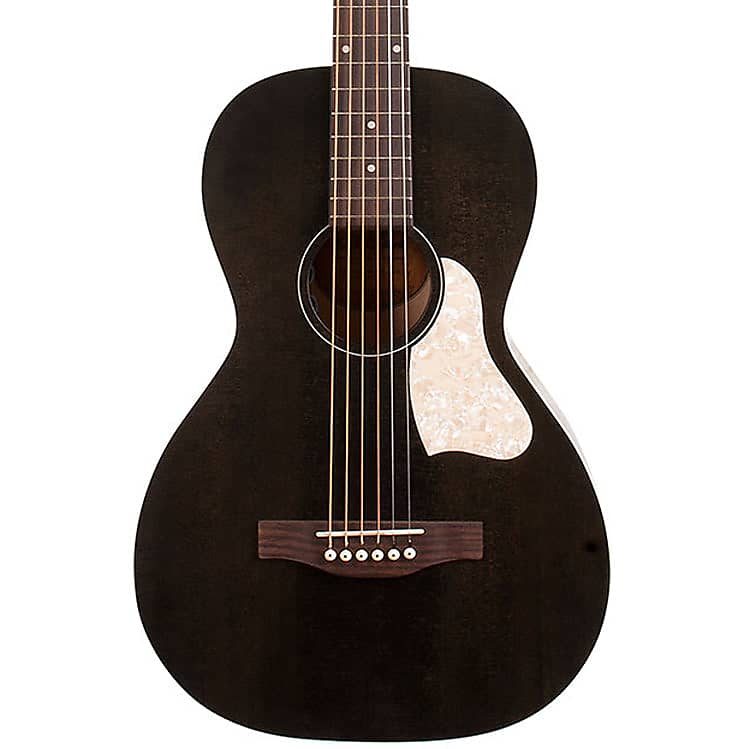 Art & Lutherie Roadhouse Parlor Acoustic Electric Guitar - Faded Black image 1