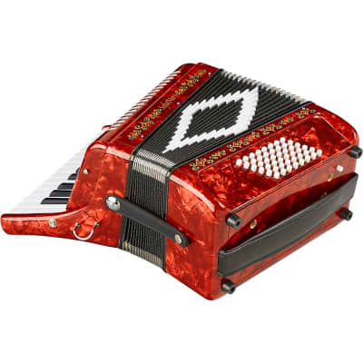 SofiaMari SM-2648, 26 Piano 48 Bass Accordion Regular Red Pearl image 2