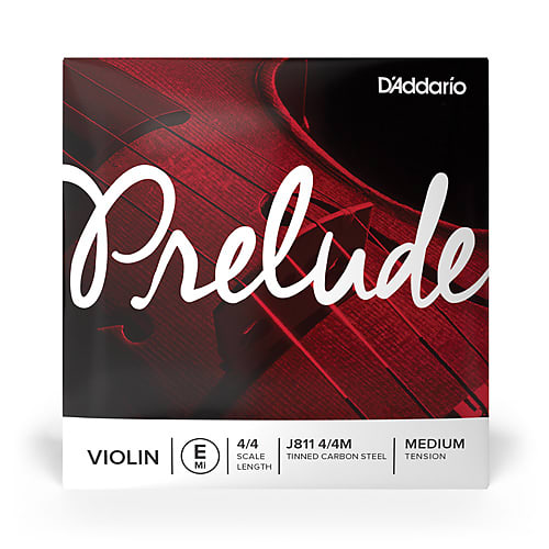 D'addario J811 Single String Prelude for Violin 4/4, E String, Medium Tension image 1