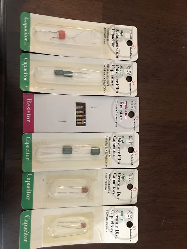 Radio Shack Capacitors and Resistors Reverb