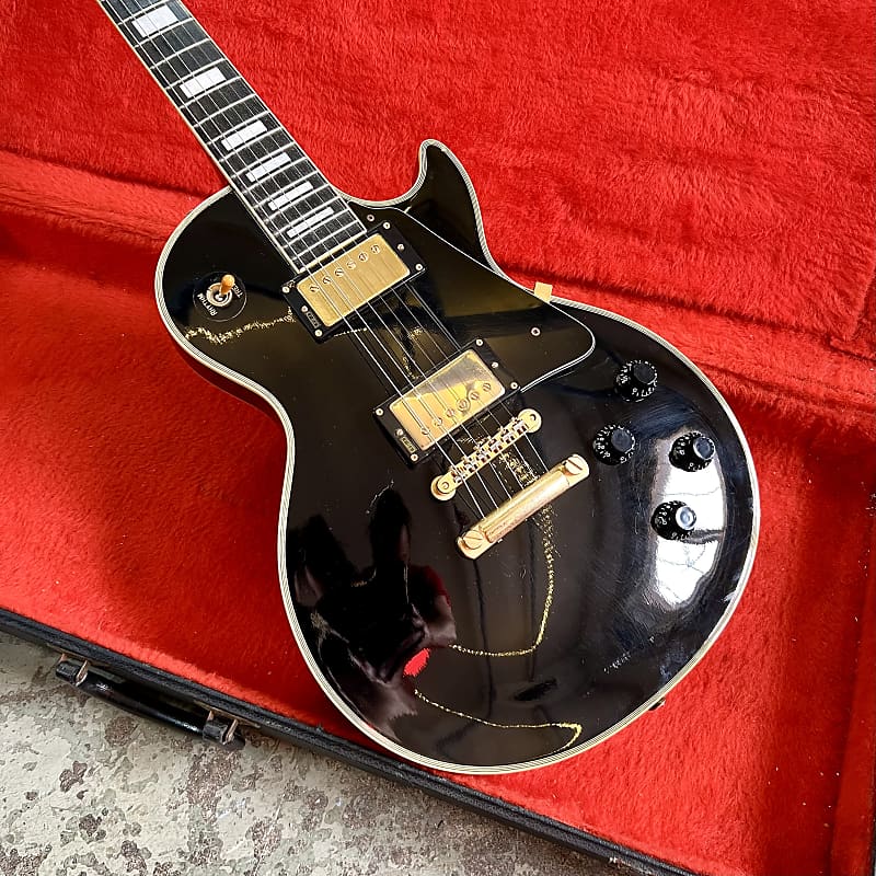 Burny RLC-70 c 1990 - Les Paul Singlecut Custom Black beauty