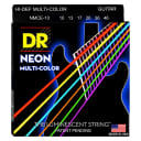 DR Strings Hi-Def NEON MultiColor Coated, 10-46