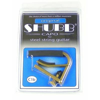 Shubb C1B Original Brass Capo for Steel String Guitars image 3