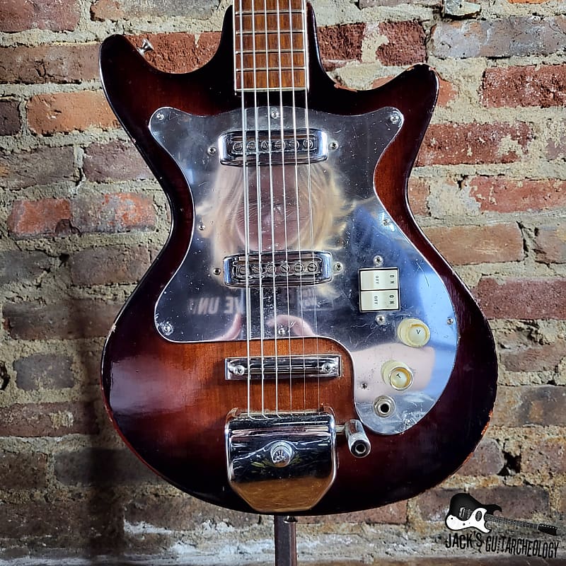 Teisco / Andre Double Cut Electric Slide Guitar (1960s, Redburst) image 1