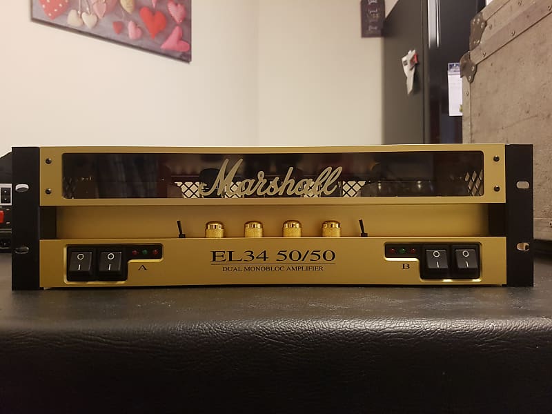 アンプ Marshall EL34 50/50 Marshall EL34 50/50 Dual Monobloc Power Amplifier | Reverb