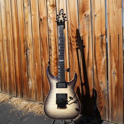 ESP E-II Horizon FR - Black Natural Burst 6-String Electric Guitar w/ Case (2024) image 2