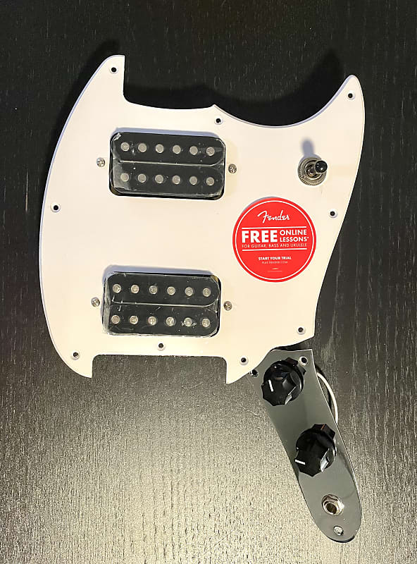 Squier Bullet Mustang Hh Loaded Pickguard With Control Plate Reverb