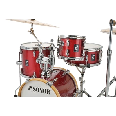 Sonor AQX 18" Red Moon Sparkle Jazz Shell Set image 2