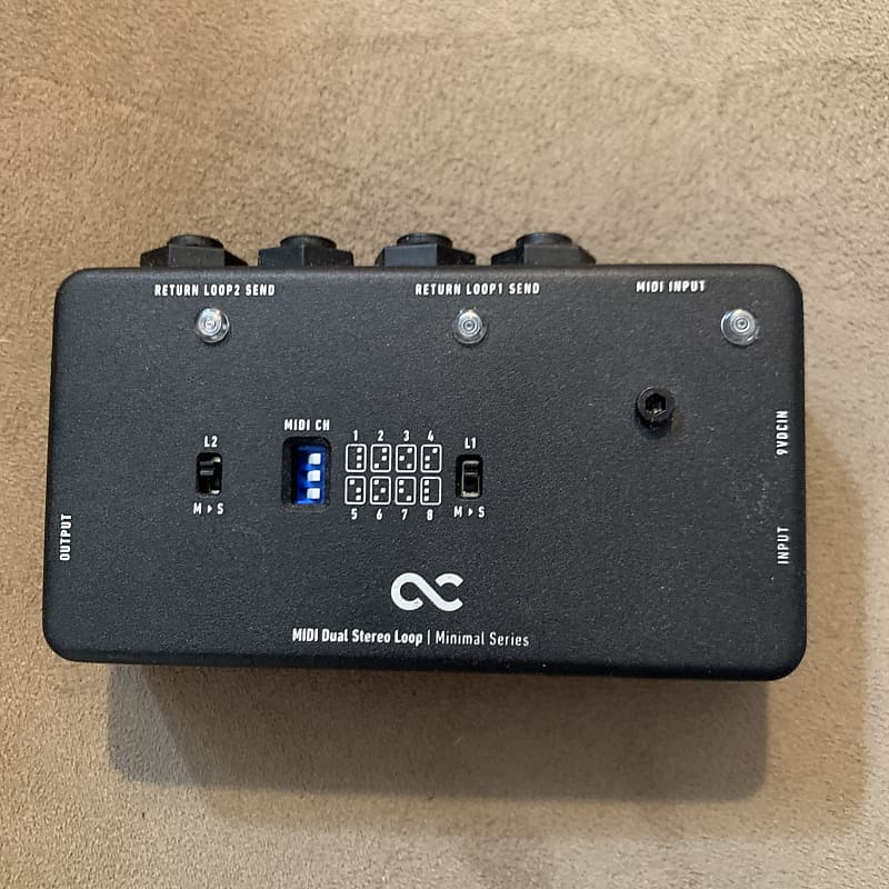 One Control MIDI Dual Stereo Loop 2023 - Black image 1