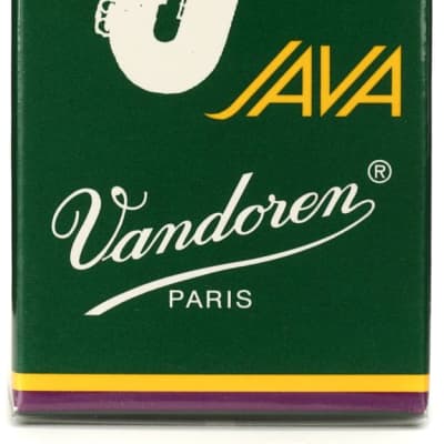 Vandoren SR343 - JAVA Green Baritone Saxophone Reeds - 3.0 (5-pack) image 1