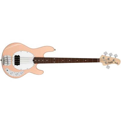 Sterling by Music Man StingRay 4 RAY4 Bass, Jatoba Fretboard, Pueblo Pink image 1