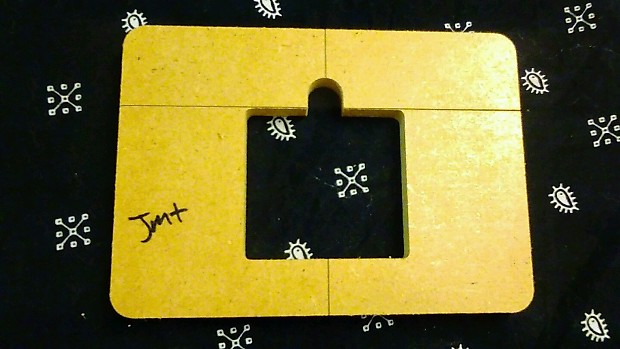 HalfBreed Guitar Jazzmaster tremolo Routing Template Reverb