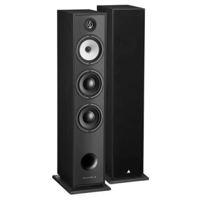 Triangle Celius 202 standing floor speakers, cherry finish, | Reverb