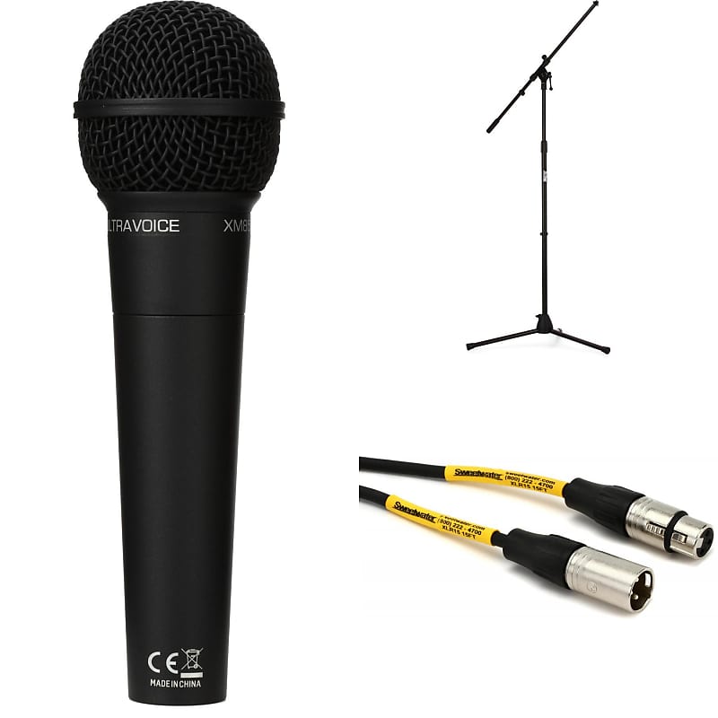 Behringer XM8500 Cardioid Dynamic Vocal Microphone Bundle with Stand and Cable image 1
