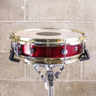 Neil Peart's DW 3 x 13 Red Sparkle Piccolo Snare Drum 1996 - Red Sparkle image 4