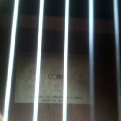 Conn C-10 1970,s? Vintage Japan made Solid Top Classical Guitar w/ alligator chip case. image 8