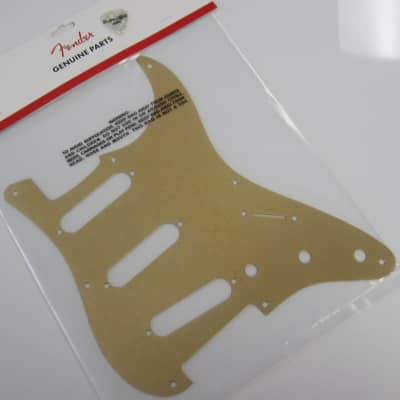 Fender USA 8-hole ’50s Vintage Stratocaster Pickguard Gold Anodized 0992143000 image 1