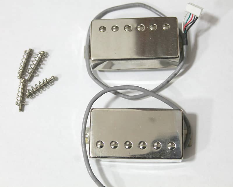 Epiphone Alnico Classic PRO nickel pickup pair Reverb