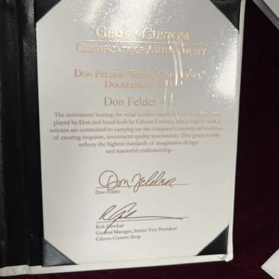 Gibson Custom Shop Don Felder "Hotel California" EDS-1275 Double Neck (Aged & Signed) 2010 - Aged White image 18