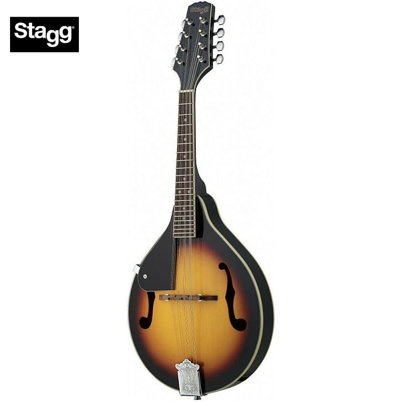 Stagg M20 LH Basswood Top Nato Neck Bluegrass 8-String Mandolin for Left Handed Players image 1