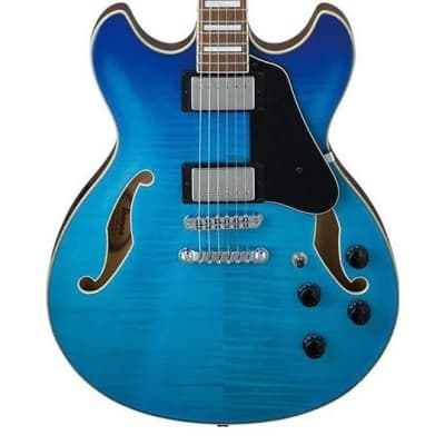 Ibanez AS Artcore AS73FM Semi-Hollow Body Electric Guitar (Azure Blue) (Hollywood, CA) image 1