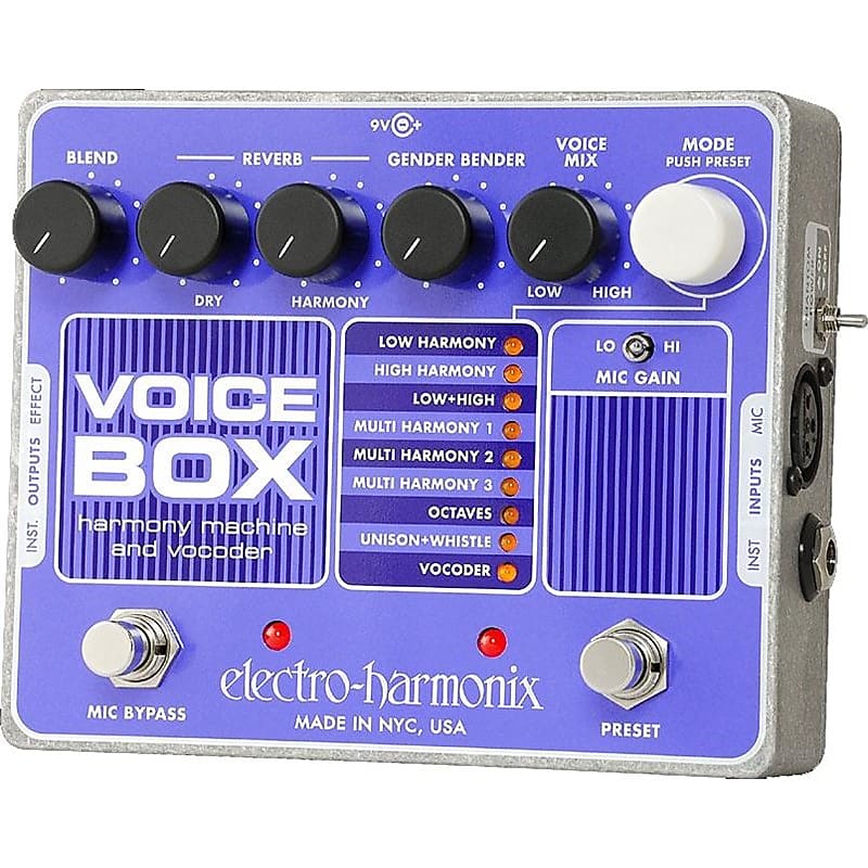Electro-Harmonix Voice Box Vocal Harmony Machine Pedal image 1