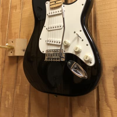 Fender Starcaster Stratocaster Electric Guitar Black - Squier | Reverb