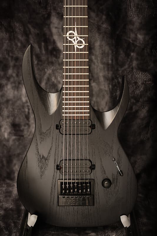 SOLAR A1.7 BOP LTD Artist | Black Open Pore | 7-string Electric Guitar with EverTune Bridge image 1