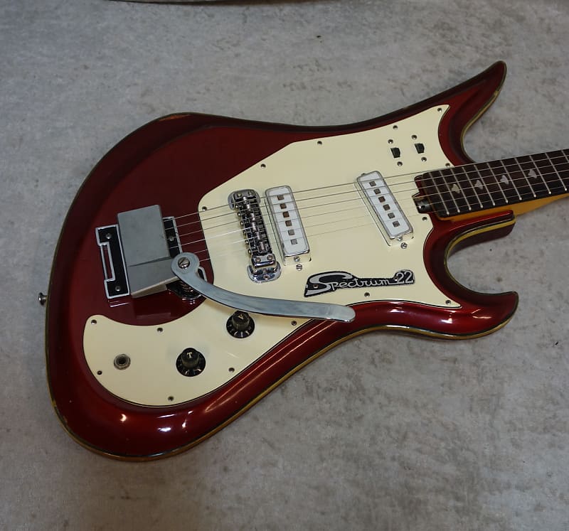 Vintage Teisco Spectrum 22 electric guitar in red finish MIJ | Reverb