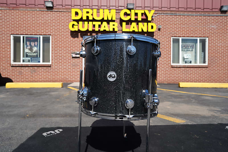 DW < 16''> Collectors Series - ''FP'' Black Ice Glass Sparkle - 14