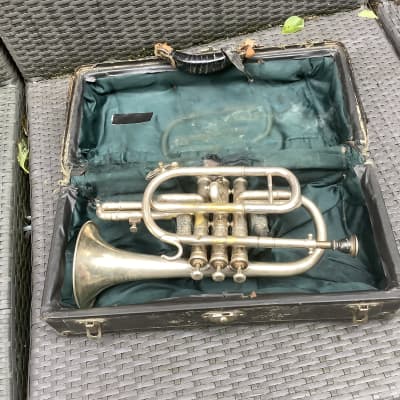 Boosey & Co vintage cornet trumpet with case / made in UK London image 1