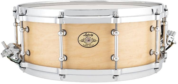 Ludwig Concert Maple Snare Drum - 5-inch x 14-inch  Satin Natural image 1