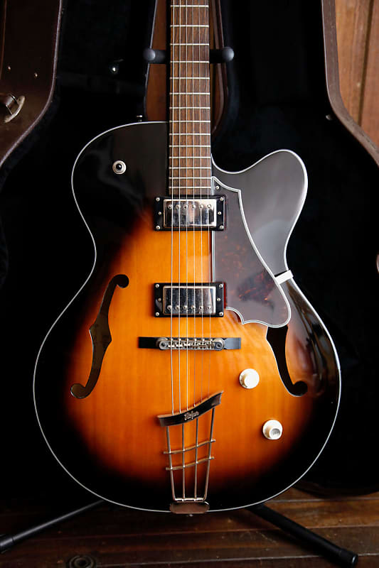 Hofner Bluetone Super-Luxe E2 Hollowbody Sunburst Pre-Owned | Reverb