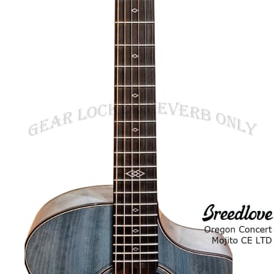 Breedlove Oregon Concert Mojito CE LTD all solid myrtlewood guitar with LR baggs pickup image 9