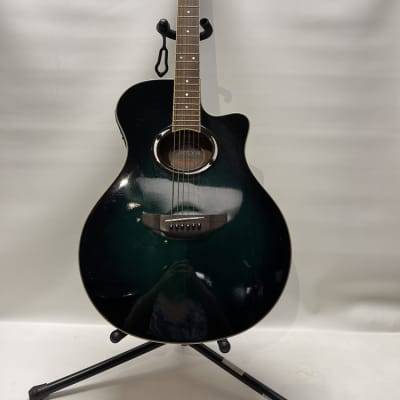 Yamaha APX500II Thinline Electro Acoustic Guitar Trans Green Burst 