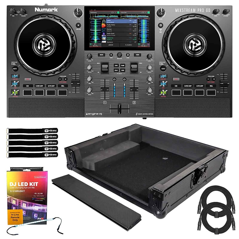 Numark MIXSTREAM PRO GO Streaming Battery Powered DJ Controller w