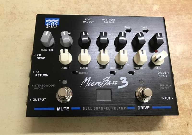 EBS Micro Bass 3 Pream DI Box w/ Original box & paperwork | Reverb