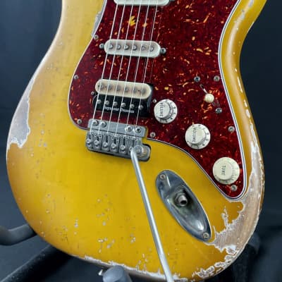 Custom/Hybrid Stratocaster, Relic, Aged Buttercream image 3