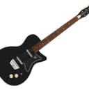 Danelectro D57JADE-BLACK Single Cutaway Shape Semi Hollow C Shape Neck 6-String Electric Guitar