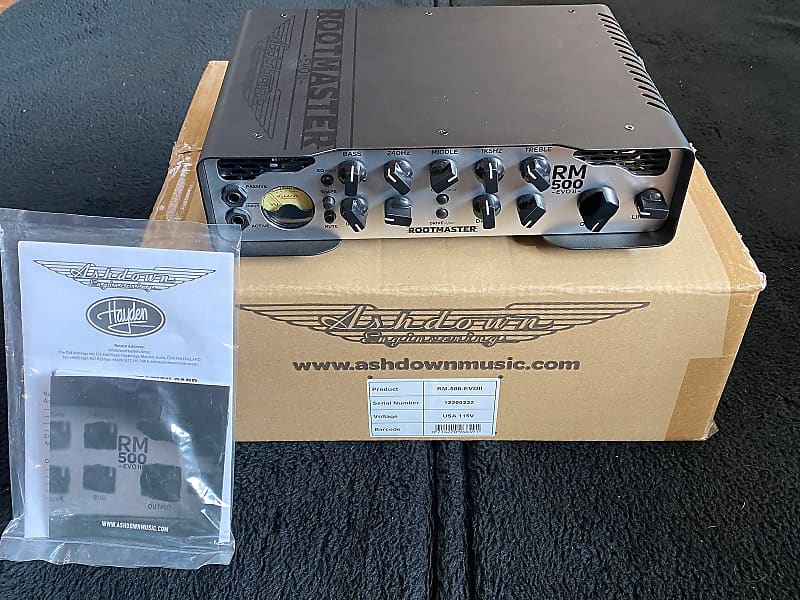 Ashdown RM-500 EVO II Rootmaster 500-Watt Bass Amp Head | Reverb