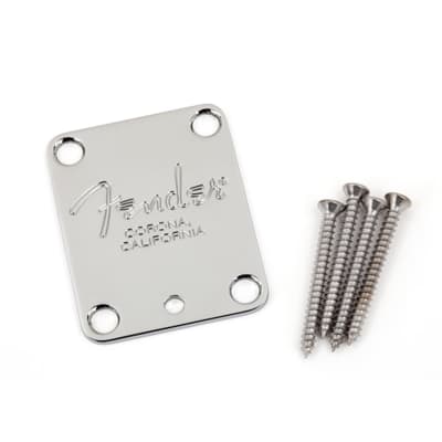 Fender 4-Bolt American Series Guitar Neck Plate with 