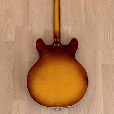 1966 Harmony H76 Vintage Electric Guitar 100% Original w/ DeArmond Gold Foils, Bigsby B3 & Case image 3