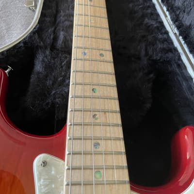Fender Stratocaster American Deluxe Ash Age Cherry Sunburst 2007 image 5