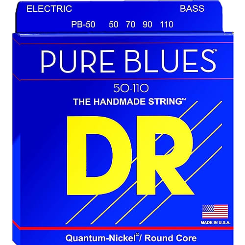 DR PB50 Pure Blues 4 Set Bass Guitar Strings, .050 -.110 image 1