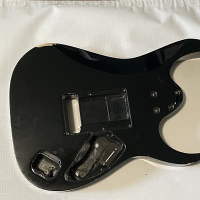 2004 Japan Ibanez RG1570 Prestige Black LH Lefty Guitar Body Floyd Ready image 11