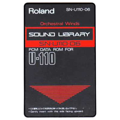 Roland SN-U110-06 Orchestral Winds Sound Library PCM Data Rom Card For U-110