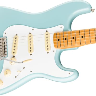Fender Vintera 50's Stratocaster Guitar, Sonic Blue, Maple Fretboard w/ Fender Original Gigbag image 4